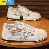 聚范帆布男鞋夏季透气运动休闲板鞋男士灯芯绒布鞋软底耐磨上班工作鞋