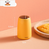 牙签筒创意个性家用按压式自动便携牙签桶商用轻奢北欧时尚牙签盒 敬平 日落黄[按压式出签]