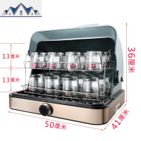 茶杯收纳盒有盖防尘客厅桌面家用大号双层晾杯子沥水架烘干消毒柜 三维工匠收纳层架
