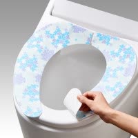 日本卫生间粘贴式马桶垫 坐垫圈坐便垫马桶贴马桶圈防水可清洗 三维工匠