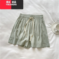 YIBUSHENG冰丝短裤女季防晒舒适透气休闲裤宽松抽绳高腰显瘦百搭运动裤子