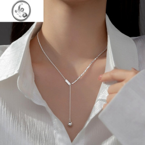 JiMi碎银几两S925银珍珠项链轻奢小众日韩冷淡风百搭时尚设计520送礼 碎银几两项链