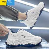 聚范莆田男鞋夏季透气网面运动鞋学生百搭休闲跑步厚底增高小白老爹鞋