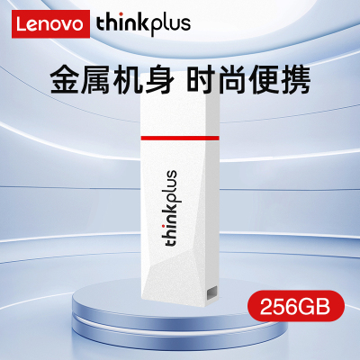 联想USB3.2金属U盘 白色 256GB 高速读写120MB/S大容量电脑U盘 TU180系列 单位/个