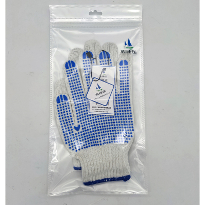 骏捷诺蓝色点胶线手套60g/双