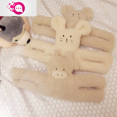 敬平北欧ins同款门把手儿童防夹手安门挡宝宝门卡门夹超萌小兔米白色鼠门档安门卡