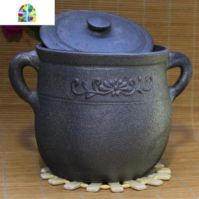 荥经黑砂锅炖锅家用燃气煮粥煲汤明火特大号土沙锅商用大容量卤肉 FENGHOU 15L(适合12-15人)
