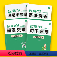 [易错字+词语+句子+语法]全面突破12本 小学通用 [正版]易蓓小学语文字词句语法突破专项100训练1-6年级人教版易