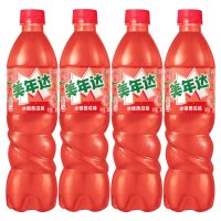 百事pepsi 美年达西瓜味汽水碳酸饮料600ml*4瓶饮料碳酸饮料清爽解渴独特口味畅饮装大容量夏日必备