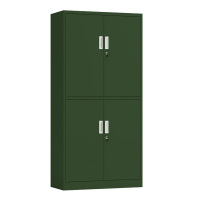 DXBG绿色铁皮文件柜办公室档案柜资料柜财务凭证柜钢制办公柜子加厚双节柜