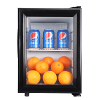 捷盛SC21 小型迷你冰吧 家用商用小冷藏柜 立式冷藏保鲜展示柜 蛋糕柜茶叶柜红酒柜饮料柜单门玻璃拉门黑色小冰箱小冷柜