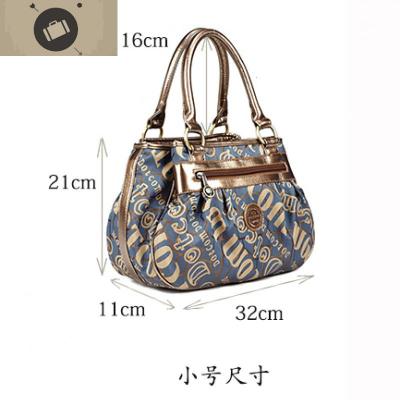 手提包女包欧美风新款潮流时尚休闲帆布包百搭手拎包艾狄伊娃手提包