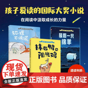 白乌鸦大奖作家小说系列全3册 狐狸不说谎 最后一只绵羊 抹布鸭和阳光鸡 好玩有趣 孩子需要的社交魔法藏这套国际大奖作家小
