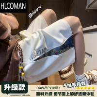 HLCOMAN美式短裤男夏季薄款2025新款潮牌设计感宽松大码运动休闲五分裤子