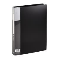 齐心 PF60AK 超省钱资料册 A4 60袋 黑 单个装