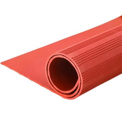 鑫迈凯斯 高压绝缘橡胶板 耐磨防滑地垫 宽1米厚6mm[6KV]平方米