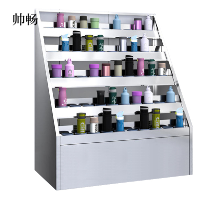 帅畅304不锈钢员工车间多格茶杯放置收纳柜50位水杯架1250*1050*590