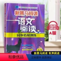 语文阅读同步拓展训练 A版 小学六年级 [正版]2023新版 新黑马阅读语文阅读同步拓展训练小学六6年级A版 通用版小学