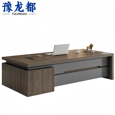 豫龙都老 板桌1.8m张