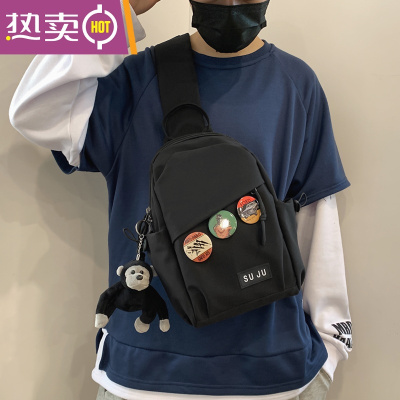 NEWLAKEins风日系斜挎包男潮牌运动休闲女学生胸包大容量单肩百搭小挎包