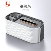 三维工匠家用客厅创意轻奢纸巾盒带弹托多放遥控器抽纸收纳盒高级 [高级灰]配送内置弹簧