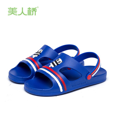 美人桥儿童凉拖鞋两用韩版男童防滑轻便卡通可爱女小孩子软底凉鞋916