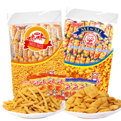 爱尚虾条蟹味粒60包怀旧小零食