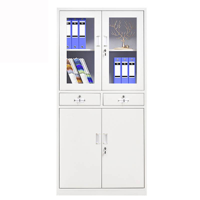 豫双伟 中二斗文件柜资料柜储物柜铁皮柜钢制柜子