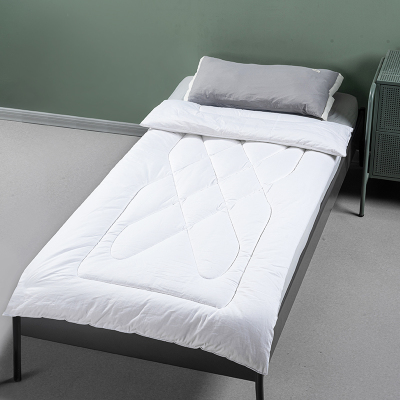 采馨 全棉褥子 白色床褥床垫 150cm*200cm 条
