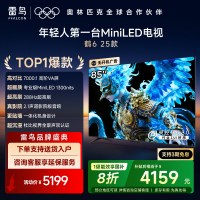 雷鸟 鹤6 25款 85英寸MiniLED电视 家电国家补贴 288Hz高刷 4+64GB 一级能效电视机85S595C