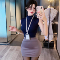 长夜漫漫情趣内衣性感秘书女紧身辣妹包臀裙夜店短裙套装qqny1964