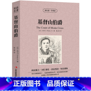 [正版]基督山伯爵英文版 中英文双语书籍名著读物英汉对照版小说全套 大仲马原著 读名著学英语 高初中生课外阅读zy