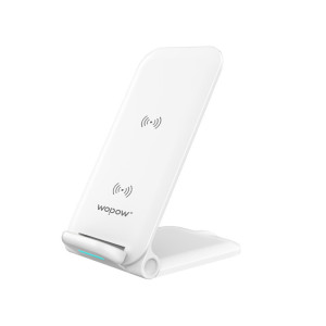 沃品(WOPOW) 可折叠桌面无线充电器支架式大功率15w快充HW17白色