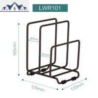 厨房收纳锅盖架置物架砧板座可伸缩2层 103组合 三维工匠