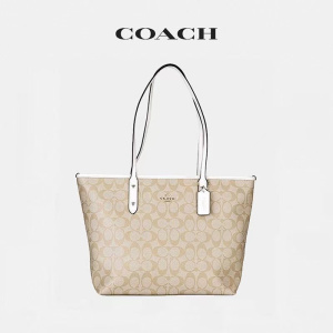 [香港直邮]原装进口蔻驰COACH 经典标志City Zip30托特包购物手提单肩包F58292