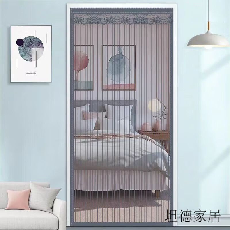 金刚网门帘夏季防蚊蝇门帘通风透气门帘免打孔门帘魔术贴门帘夏天