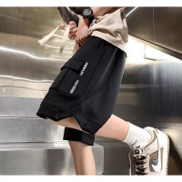 美式工装短裤男士夏季薄款中裤男生宽松五分裤子男款