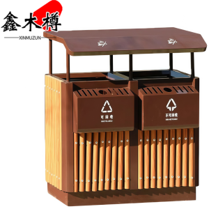 鑫木樽垃圾桶木桶个