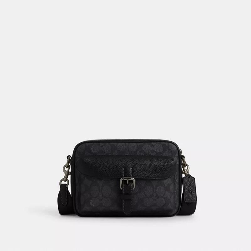 COACH/蔻驰多功能商务休闲双肩斜挎包耐用帆布男女通用