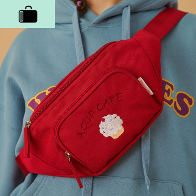 胸包女ins潮小斜挎包蹦迪包新款时尚少女学生个性腰包NEW LAKE女斜挎包