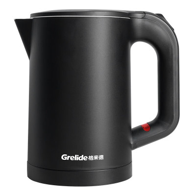 格来德 (Grelide) D2818A电热水壶家用大容量 无缝内胆双层锁温防烫热水壶自动断电防干烧 莫迪蓝 1.7L