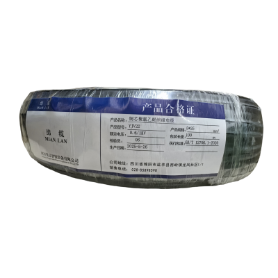 绵缆 铜芯聚氯乙烯绝缘电缆 YJV22-0.6/1kV-5*35 米