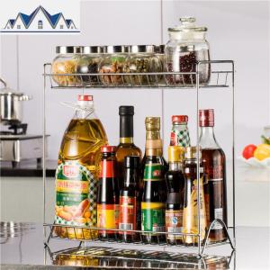 厨房置物架调味料架用品用具储物架刀架调味品调味瓶收纳子 三维工匠 双层调料架
