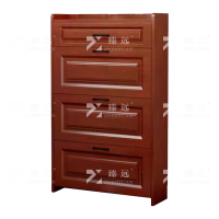臻远 ZY4022011 木质翻斗鞋柜入户门口窄边鞋柜双层单抽屉