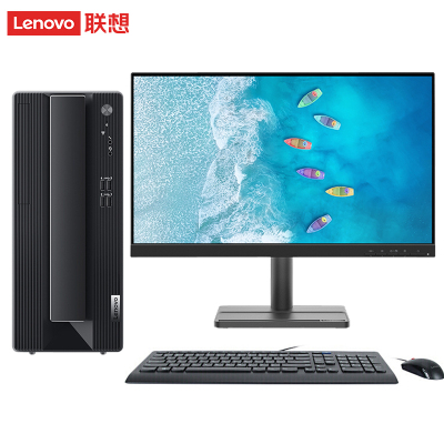 Thinkpad ThinkCentre neo P600 商用设计师游戏台式电脑整机 定制(i5-12400F 32G 1T机械+512G GTX1660S)配23.8英寸显示器