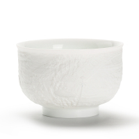 金镶玉 景德镇黄守良手工 影青瓷主人杯 家用陶瓷大容量茶杯茶具礼盒装 黄守良景德镇清明上河图主人杯