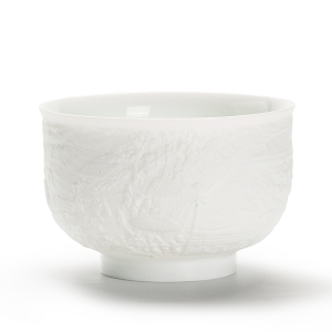 金镶玉 景德镇黄守良手工 影青瓷主人杯 家用陶瓷大容量茶杯茶具礼盒装 黄守良景德镇清明上河图主人杯