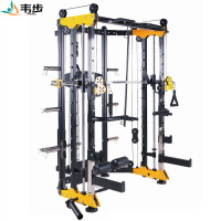 韦步WF-6018史密斯机 综合训练器史密斯机大飞鸟深蹲卧推架健身房龙门架 史密斯机单机