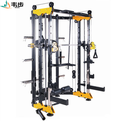 韦步WF-6018史密斯机 综合训练器史密斯机大飞鸟深蹲卧推架健身房龙门架 史密斯机单机