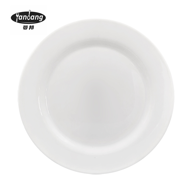 晏邦 密胺餐具 平盘 11寸 直径278*20mm 1个